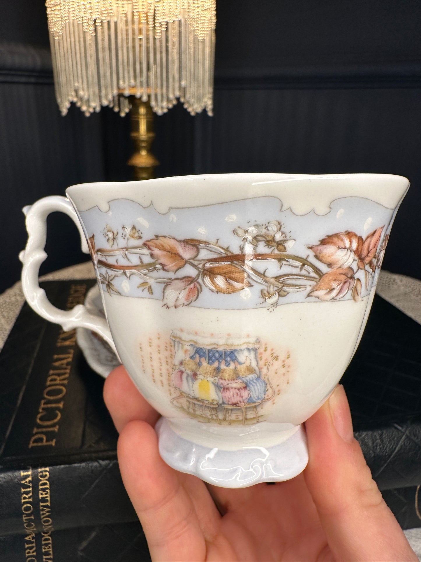 Royal Doulton Brambly Hedge Winter Teacup, Saucer & Afternoon Tea Plate Set (1983)