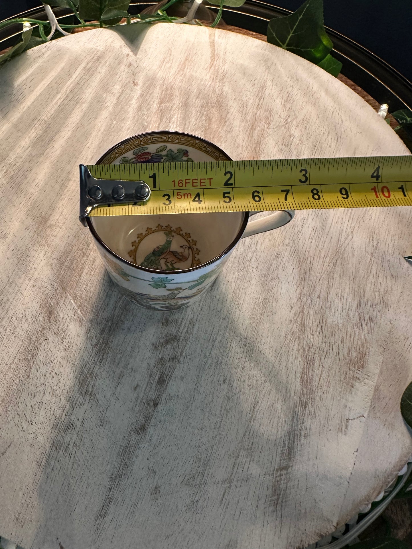 Vintage Spode Copelands China Teacup & Saucer – Bird & Floral Design – England