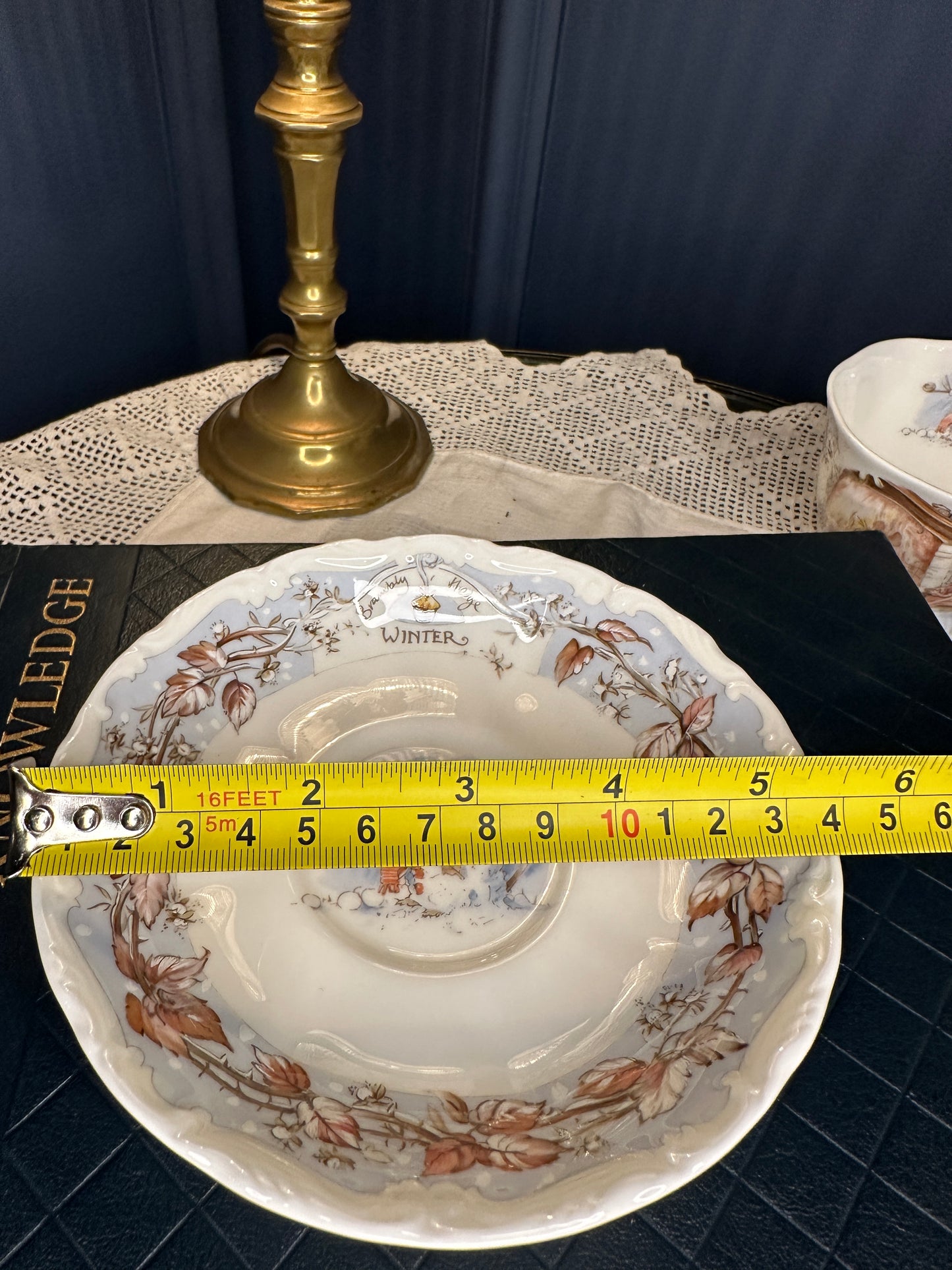 Royal Doulton Brambly Hedge Winter Teacup, Saucer & Afternoon Tea Plate Set (1983)