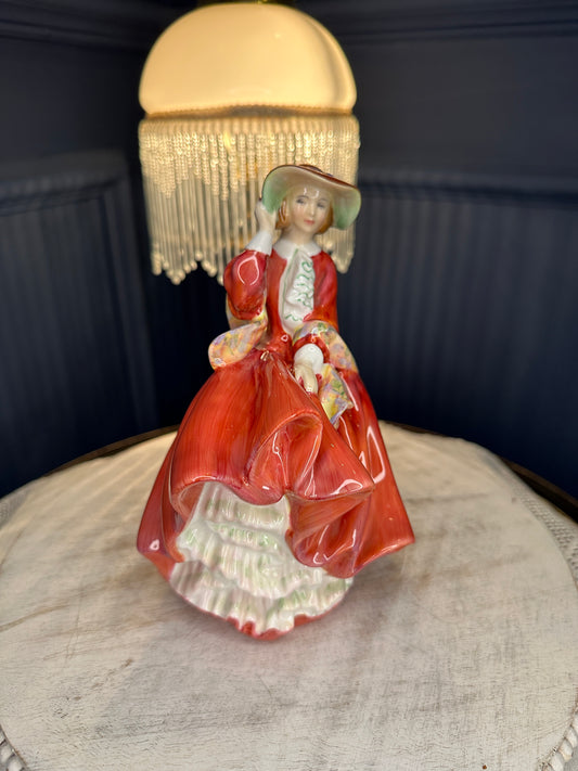 Royal Doulton Figurine “Top o’ the Hill” HN 1834 – Vintage English Porcelain Lady (1937)