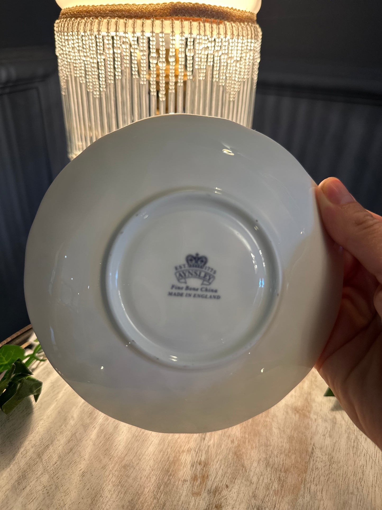 Vintage Aynsley Fine Bone China Teacup & Saucer – Floral Gold Trim – Made in England