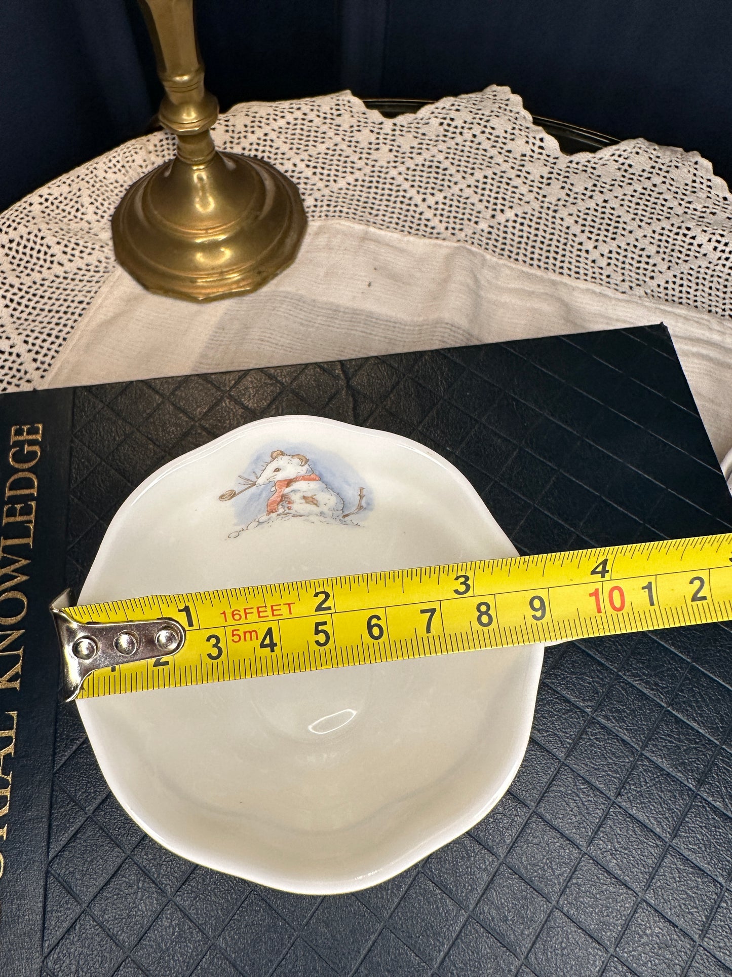 Royal Doulton Brambly Hedge Winter Teacup, Saucer & Afternoon Tea Plate Set (1983)