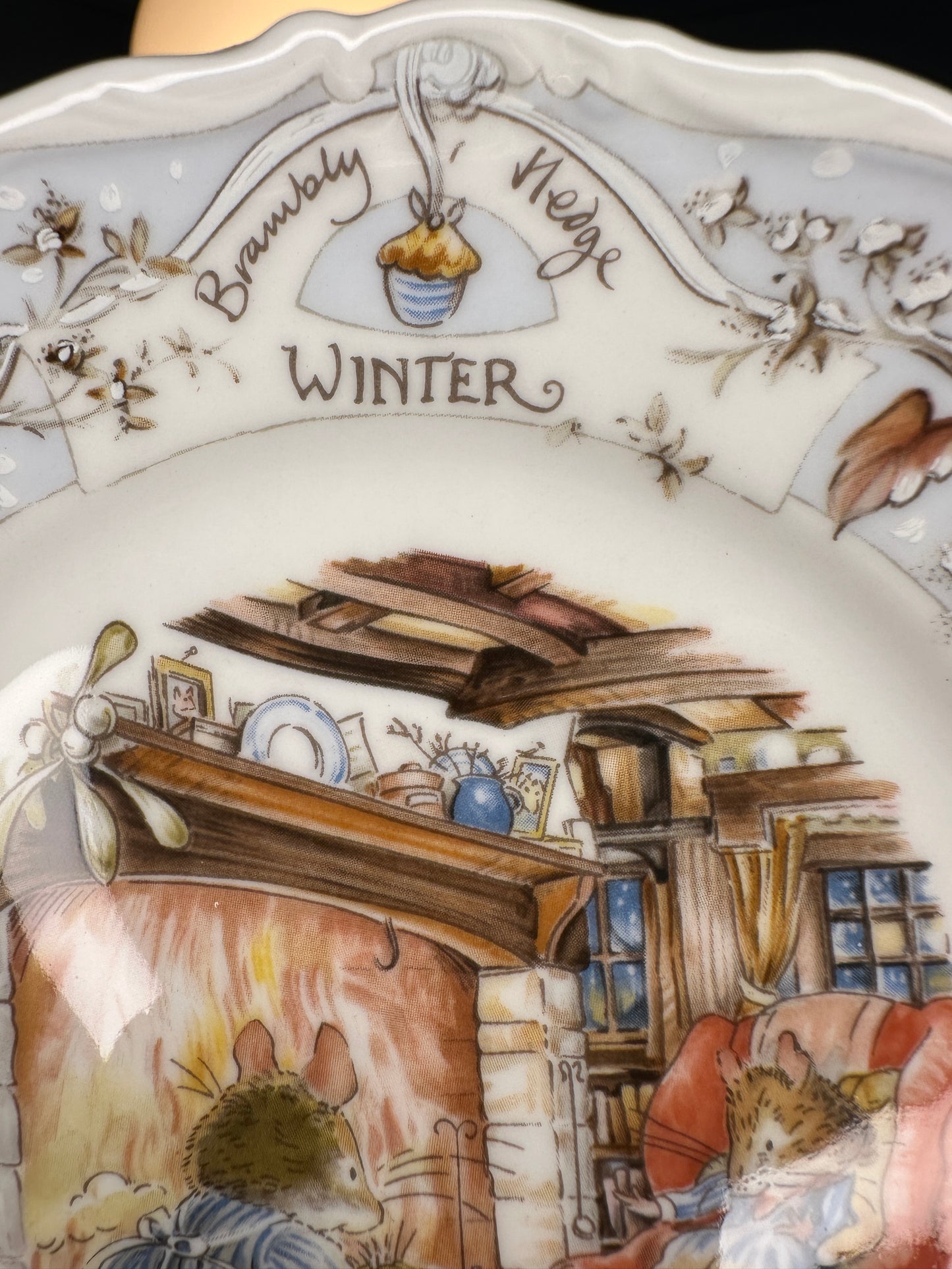 Royal Doulton Brambly Hedge Winter Teacup, Saucer & Afternoon Tea Plate Set (1983)