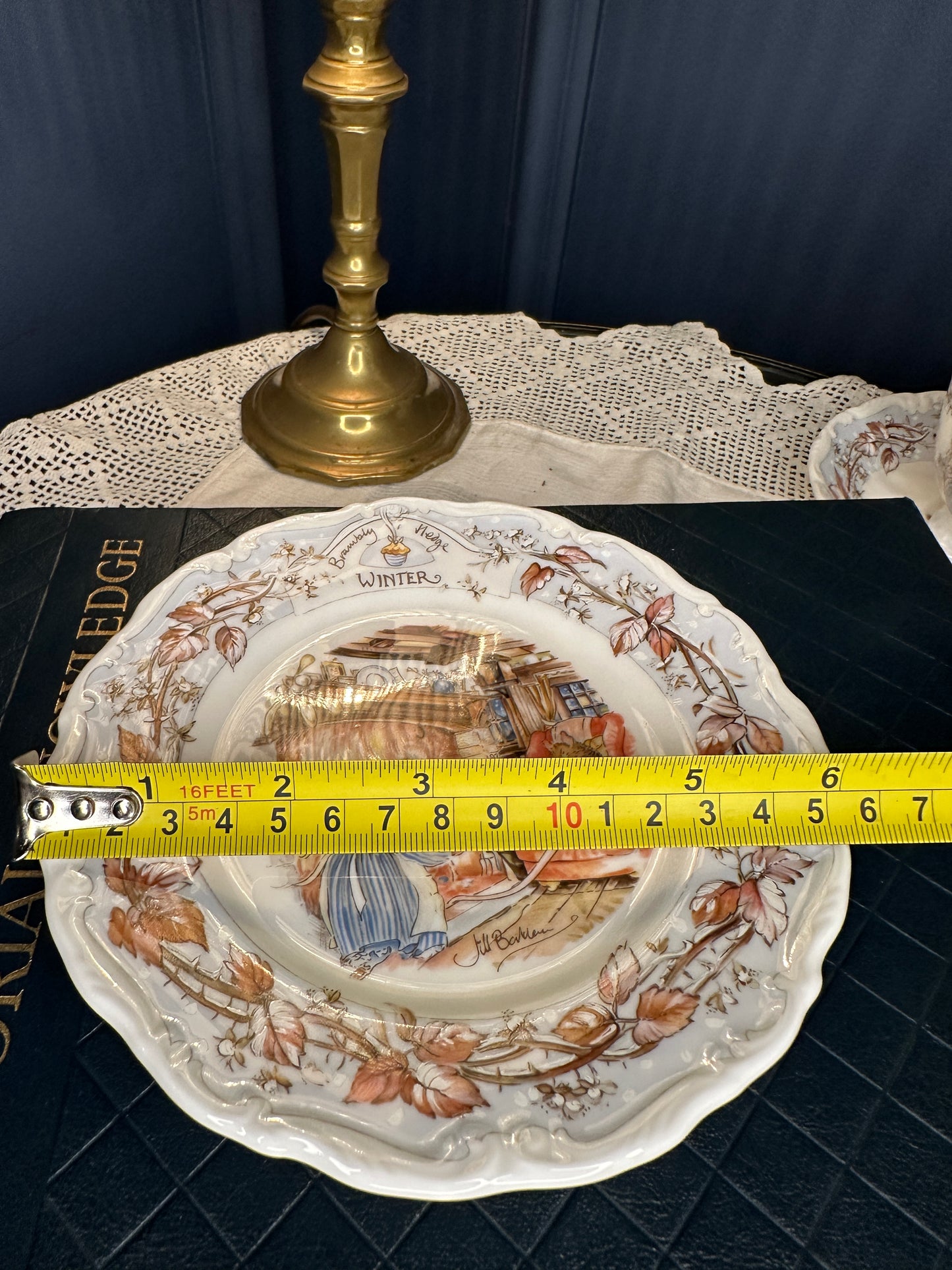 Royal Doulton Brambly Hedge Winter Teacup, Saucer & Afternoon Tea Plate Set (1983)