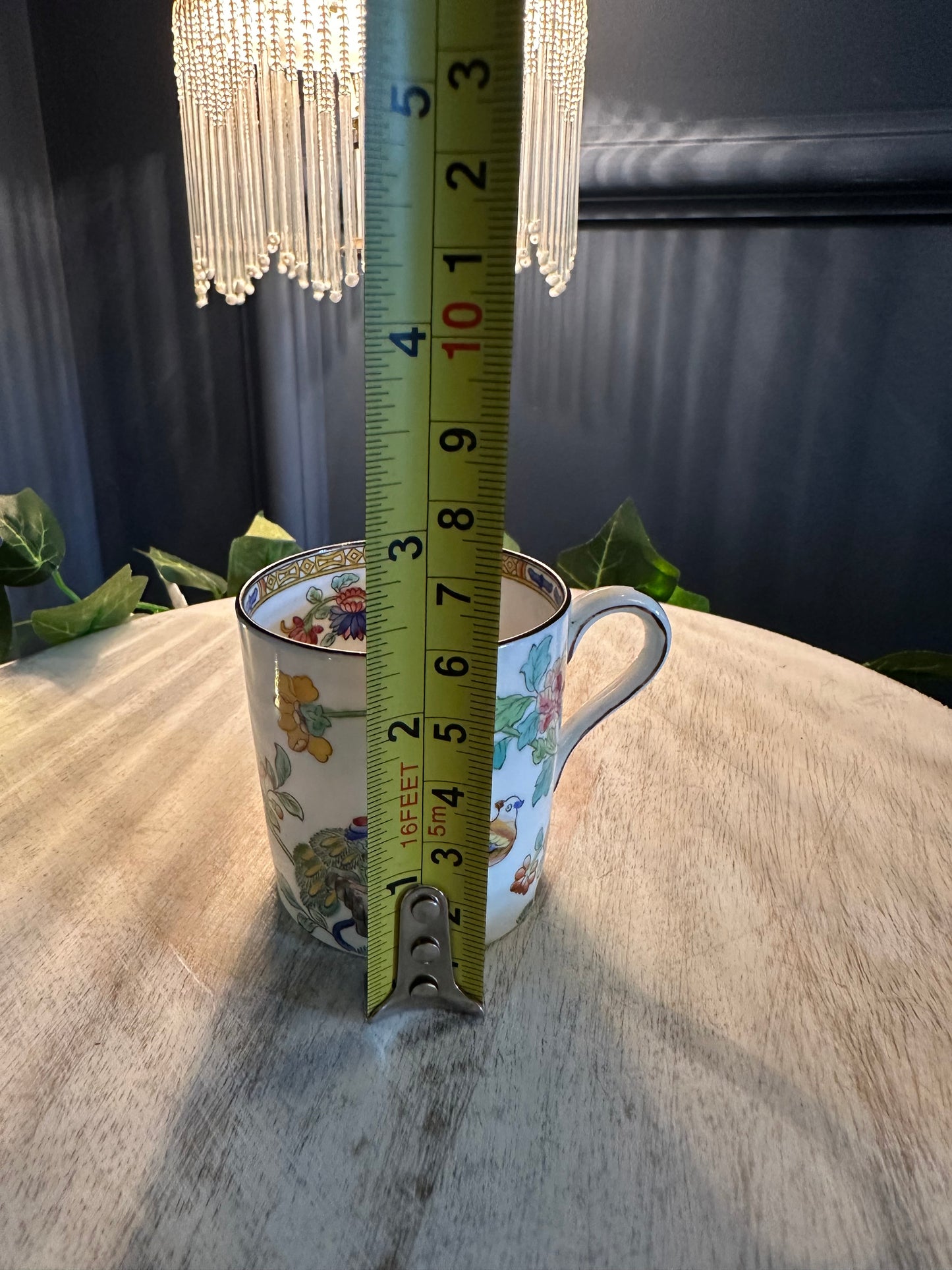 Vintage Spode Copelands China Teacup & Saucer – Bird & Floral Design – England