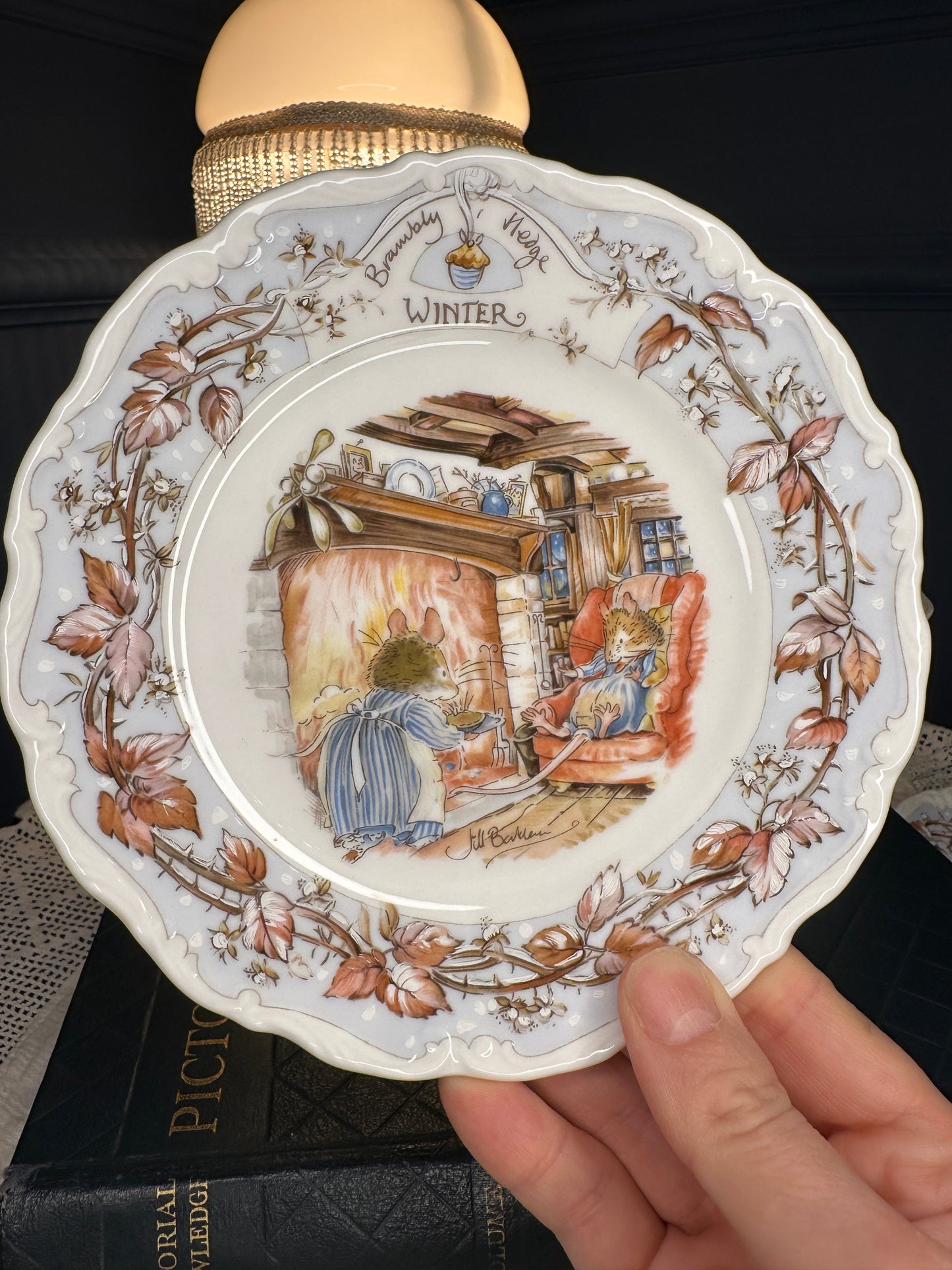 Royal Doulton Brambly Hedge Winter Teacup, Saucer & Afternoon Tea Plate Set (1983)